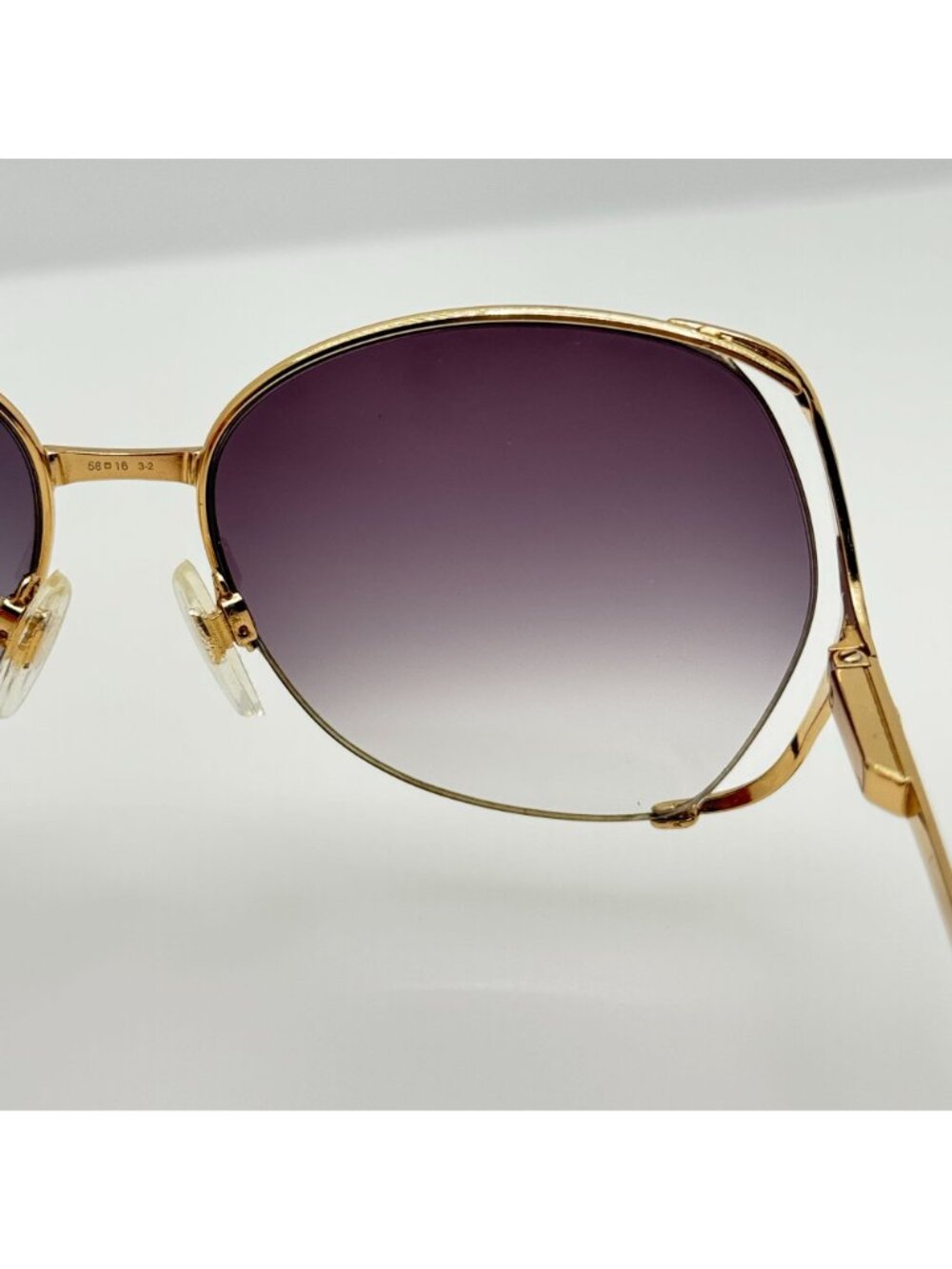 Gucci Sunglasses GG 2208 58-16-130 Vintage Retro Butterfly - Picture 8 of 8